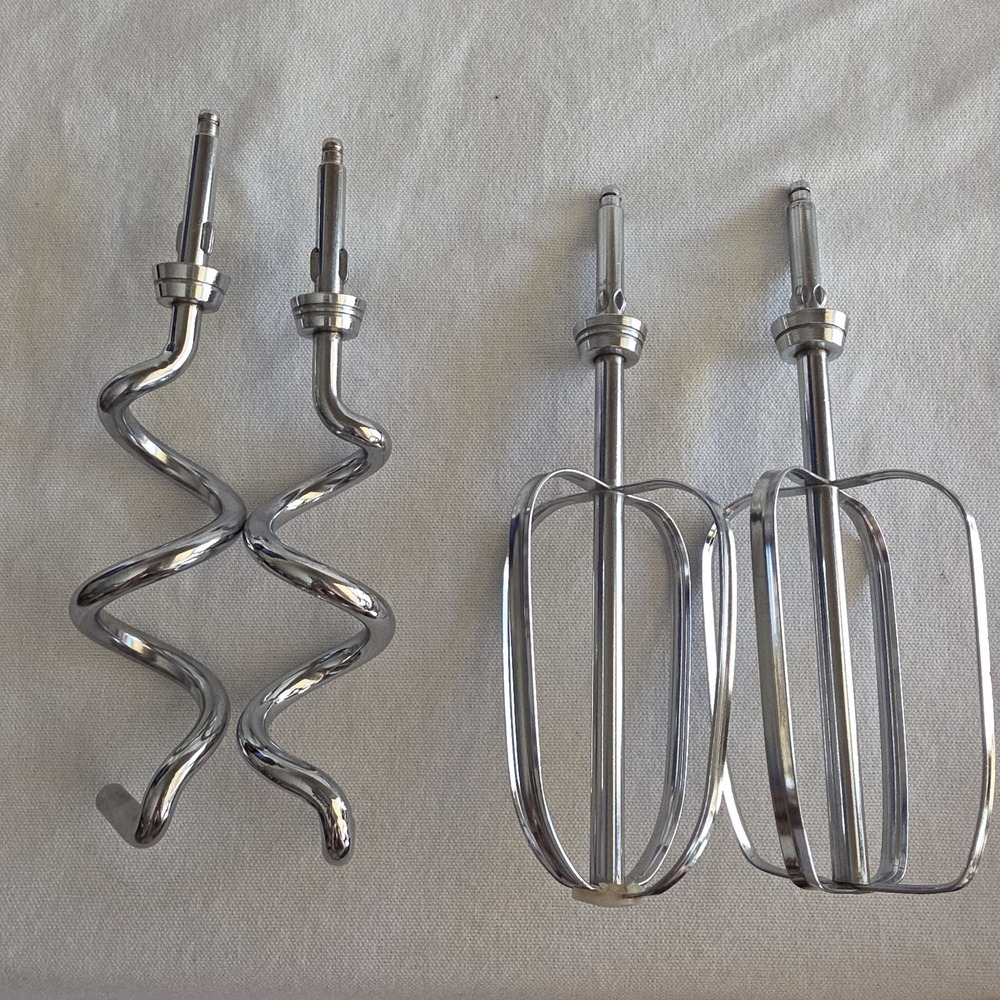 Vtg Oster Regency Kitchen Center Mixer Beaters & Dough Hooks Attachments